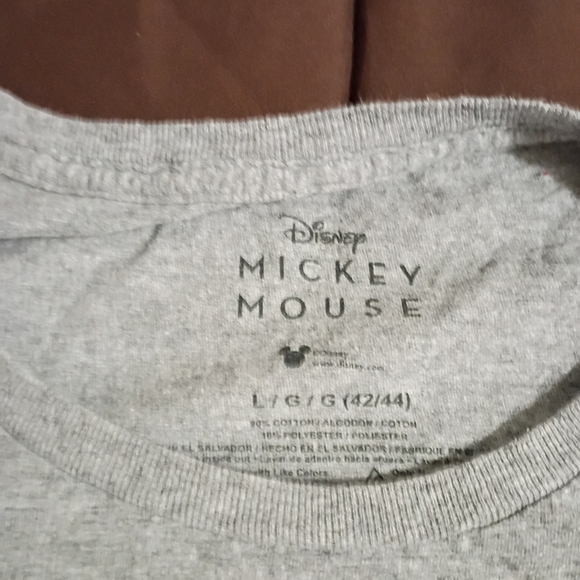Vintage Retro Mickey Mouse Disney Gray T-shirt. Large Unisex - Picture 3 of 3